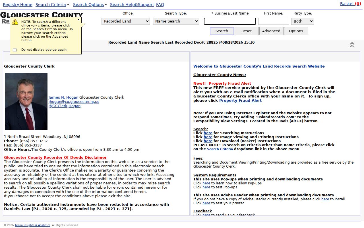 West Deptford residents directory Gloucester County deed index
